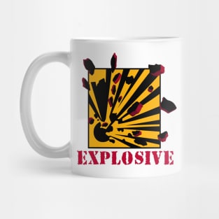 Explosive Warning Sign Explosion Mug